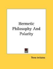 Tapa de Hermetic Philosophy And Polarity