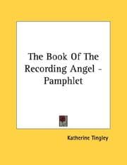 Tapa de The Book Of The Recording Angel - Pamphlet