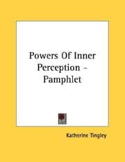 Tapa de Powers Of Inner Perception - Pamphlet