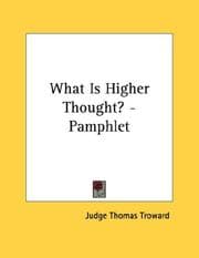 Tapa de What Is Higher Thought? - Pamphlet