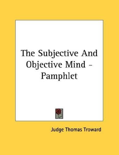 Tapa de The Subjective And Objective Mind - Pamphlet