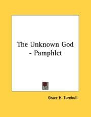 Tapa de The Unknown God - Pamphlet