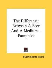 Tapa de The Difference Between A Seer And A Medium - Pamphlet