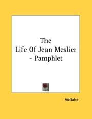 Tapa de The Life Of Jean Meslier - Pamphlet