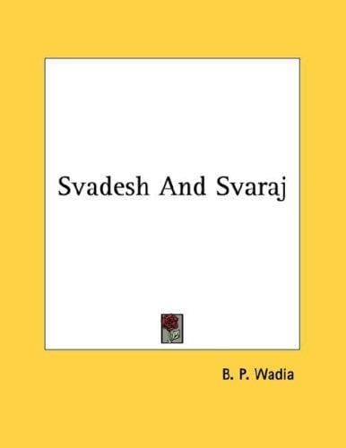 Tapa de Svadesh And Svaraj