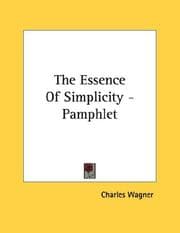 Tapa de The Essence Of Simplicity - Pamphlet