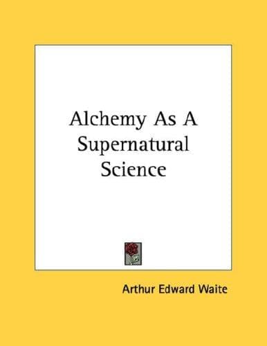 Tapa de Alchemy As A Supernatural Science