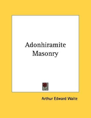 Tapa de Adonhiramite Masonry