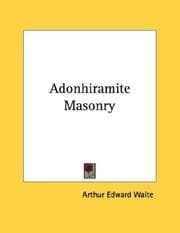 Tapa de Adonhiramite Masonry