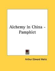 Tapa de Alchemy In China - Pamphlet