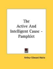 Tapa de The Active And Intelligent Cause - Pamphlet