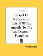 Tapa de The Gospel Of Nicodemus