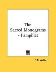 Tapa de The Sacred Monograms - Pamphlet