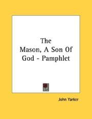 Tapa de The Mason, A Son Of God - Pamphlet