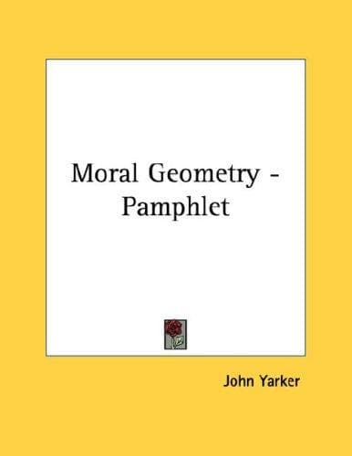 Tapa de Moral Geometry - Pamphlet