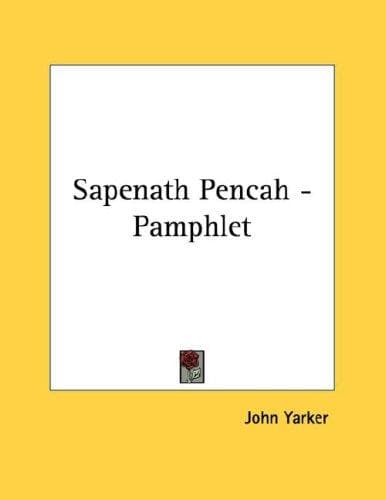 Tapa de Sapenath Pencah - Pamphlet
