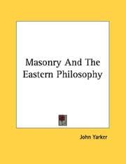 Tapa de Masonry And The Eastern Philosophy