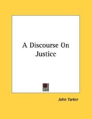 Tapa de A Discourse On Justice