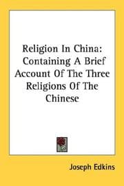 Tapa de Religion in China