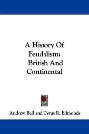 Tapa de A History Of Feudalism