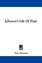 Tapa de Johnson's Life Of Pope