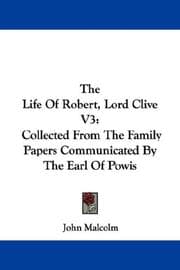 Tapa de The Life Of Robert, Lord Clive V3