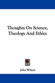 Tapa de Thoughts On Science, Theology And Ethics