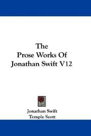Tapa de The Prose Works Of Jonathan Swift V12