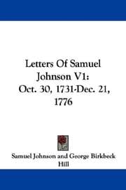 Tapa de Letters Of Samuel Johnson