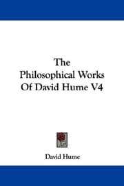 Tapa de The Philosophical Works Of David Hume V4