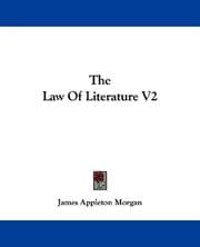 Tapa de The Law Of Literature V2