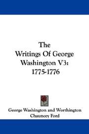 Tapa de The Writings Of George Washington V3