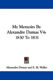 Tapa de My Memoirs By Alexandre Dumas V4