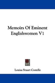 Tapa de Memoirs Of Eminent Englishwomen V1
