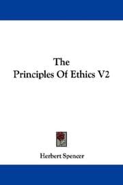 Tapa de The Principles Of Ethics V2