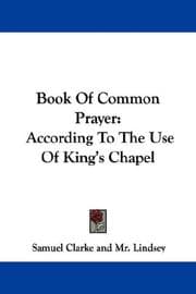 Tapa de Book Of Common Prayer