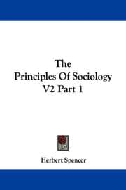 Tapa de The Principles Of Sociology V2 Part 1