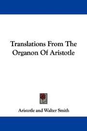 Tapa de Translations From The Organon Of Aristotle