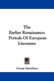 Tapa de The Earlier Renaissance