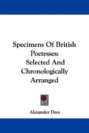 Tapa de Specimens of British poetesses