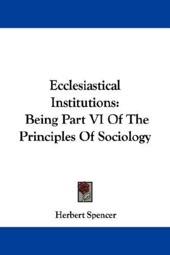Tapa de Ecclesiastical Institutions