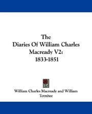 Tapa de The Diaries Of William Charles Macready V2