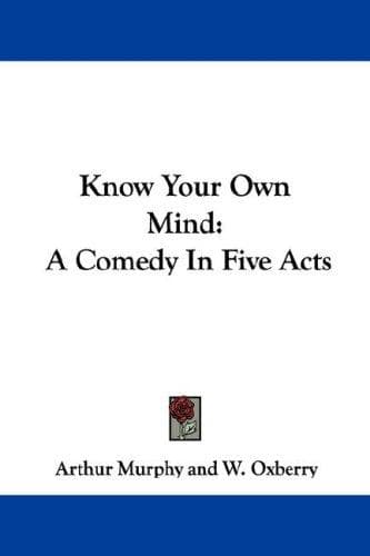 Tapa de Know your own mind
