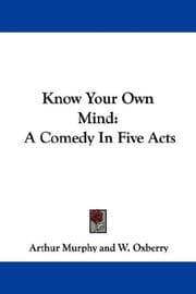 Tapa de Know your own mind