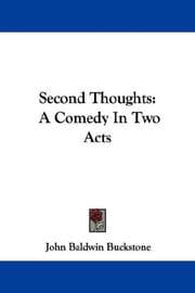 Tapa de Second thoughts