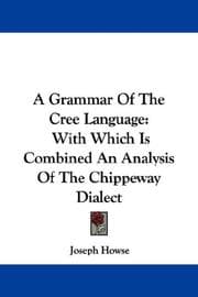 Tapa de A Grammar Of The Cree Language