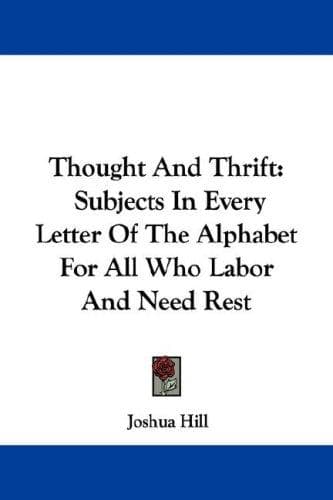 Tapa de Thought And Thrift