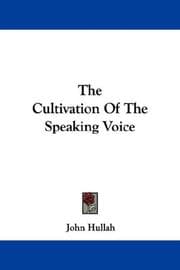 Tapa de The Cultivation Of The Speaking Voice
