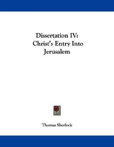 Tapa de Dissertation IV