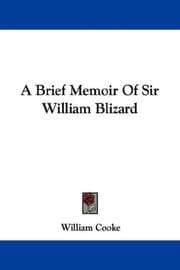 Tapa de A Brief Memoir Of Sir William Blizard